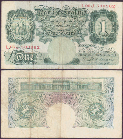 1949-55 Great Britain 1 Pound L001331